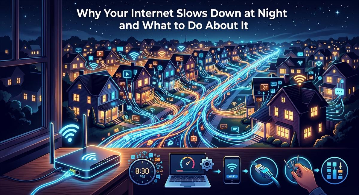 Why Your Internet Slows Down at Night and What to Do About It